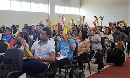 Atividade reforça a relevância da intersetorialidade no combate à evasão escolar. Foto: Maxwell Santos