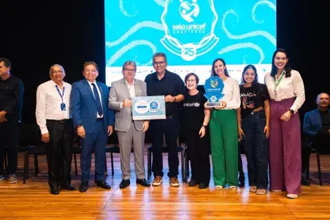 Cerimônia Selo UNICEF Paraíba
