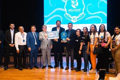 Cerimônia Selo UNICEF Paraíba